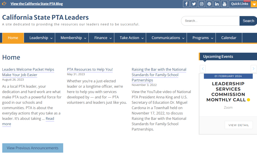 TIP:  Discover the New CaPTA Leadership Website